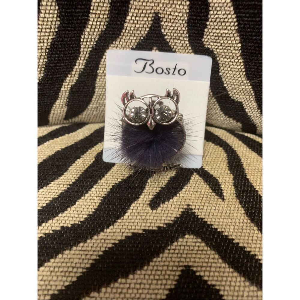 Fuzzy Owl Ring